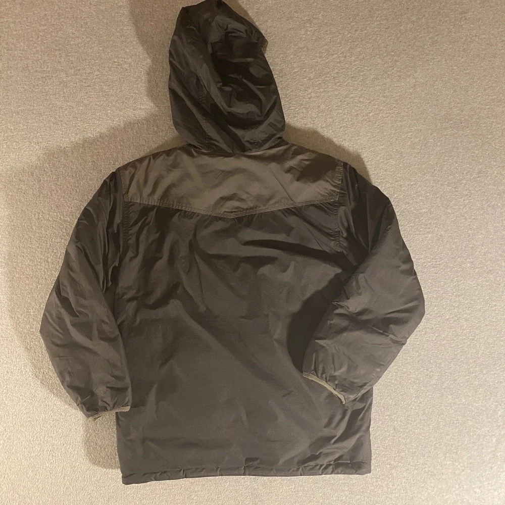 The North Face Reversible Polartec Fleece Jacket Black Full Zip Mens Small